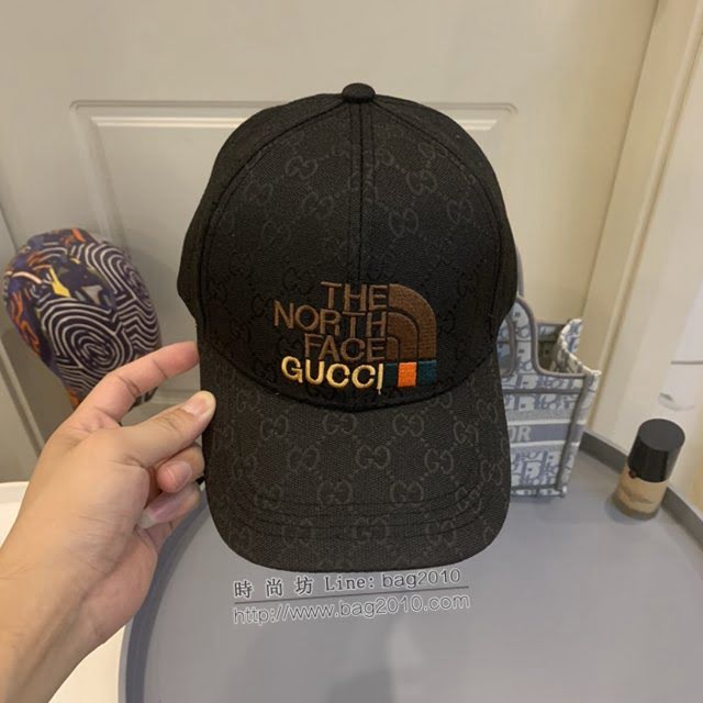 Gucci北面聯名款帽子 古馳男女同款棒球帽鴨舌帽  mm1708